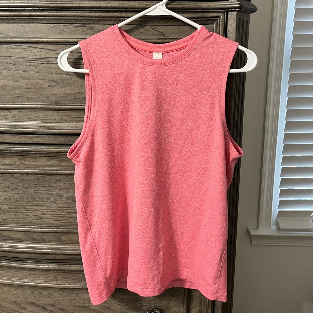 Lululemon Athletica Orange/Pink Muscle Tee Crew Neck